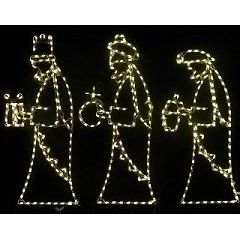 Wise Men Large 3 Piece, Warm White Lights