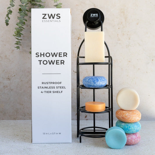 Shower Tower - Self Draining Bar Soap Holder, Bar Soap Holder For Shower Wall